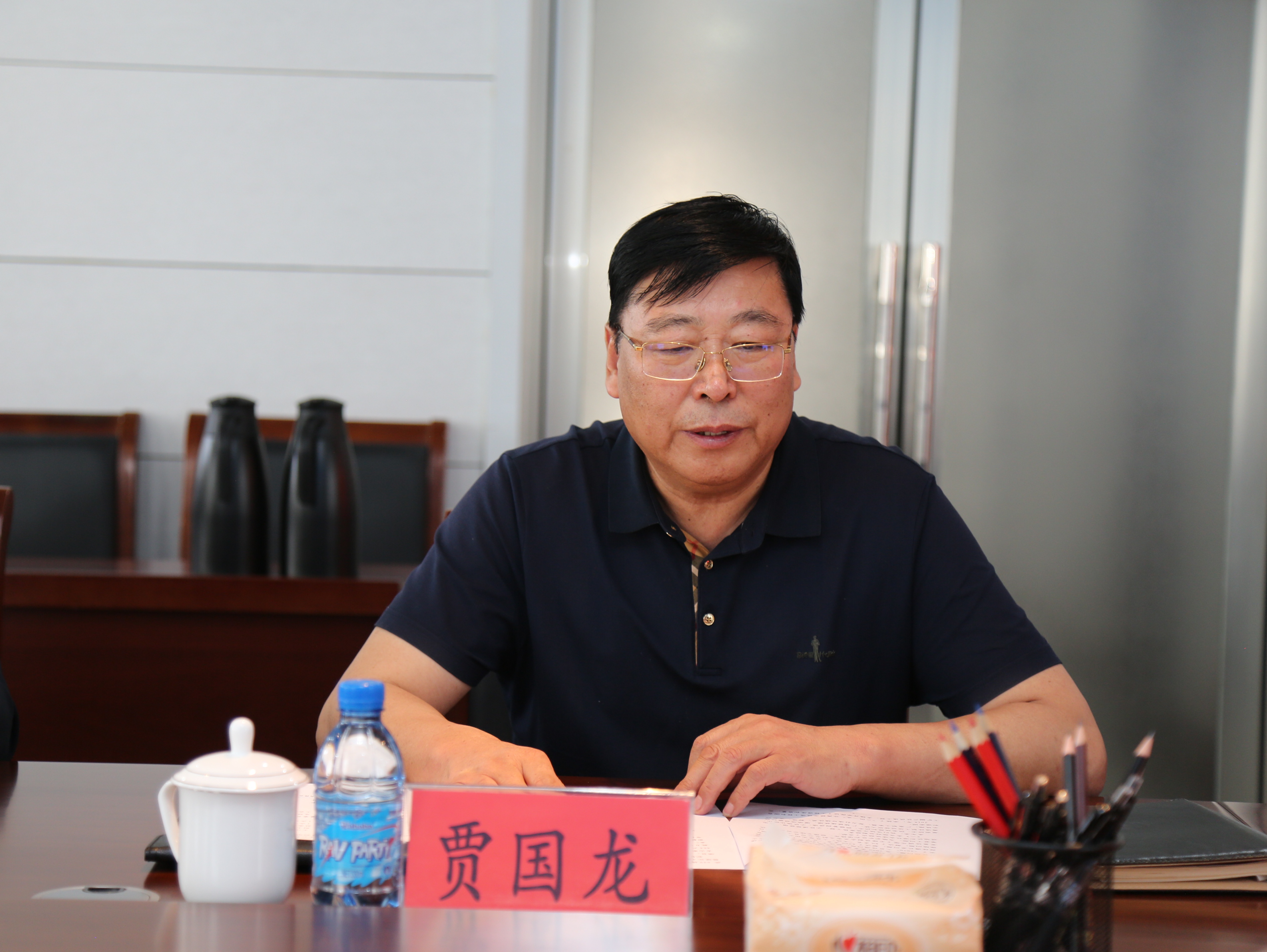 市国资委党委书记、主任周占利一行到赤峰平煤投资公司调研指导工作(图6)