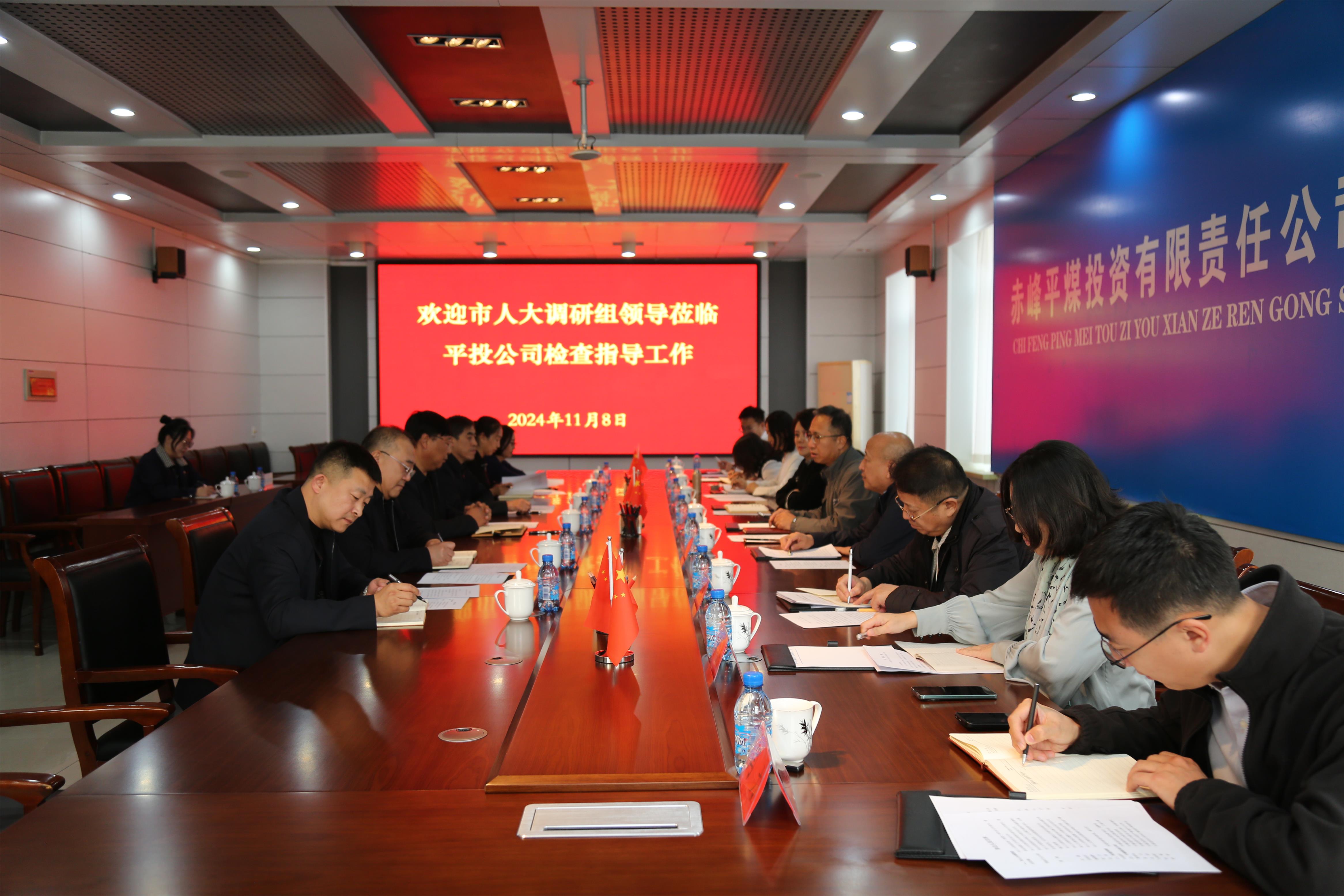 市人大调研组到平煤投资公司开展调研(图1)