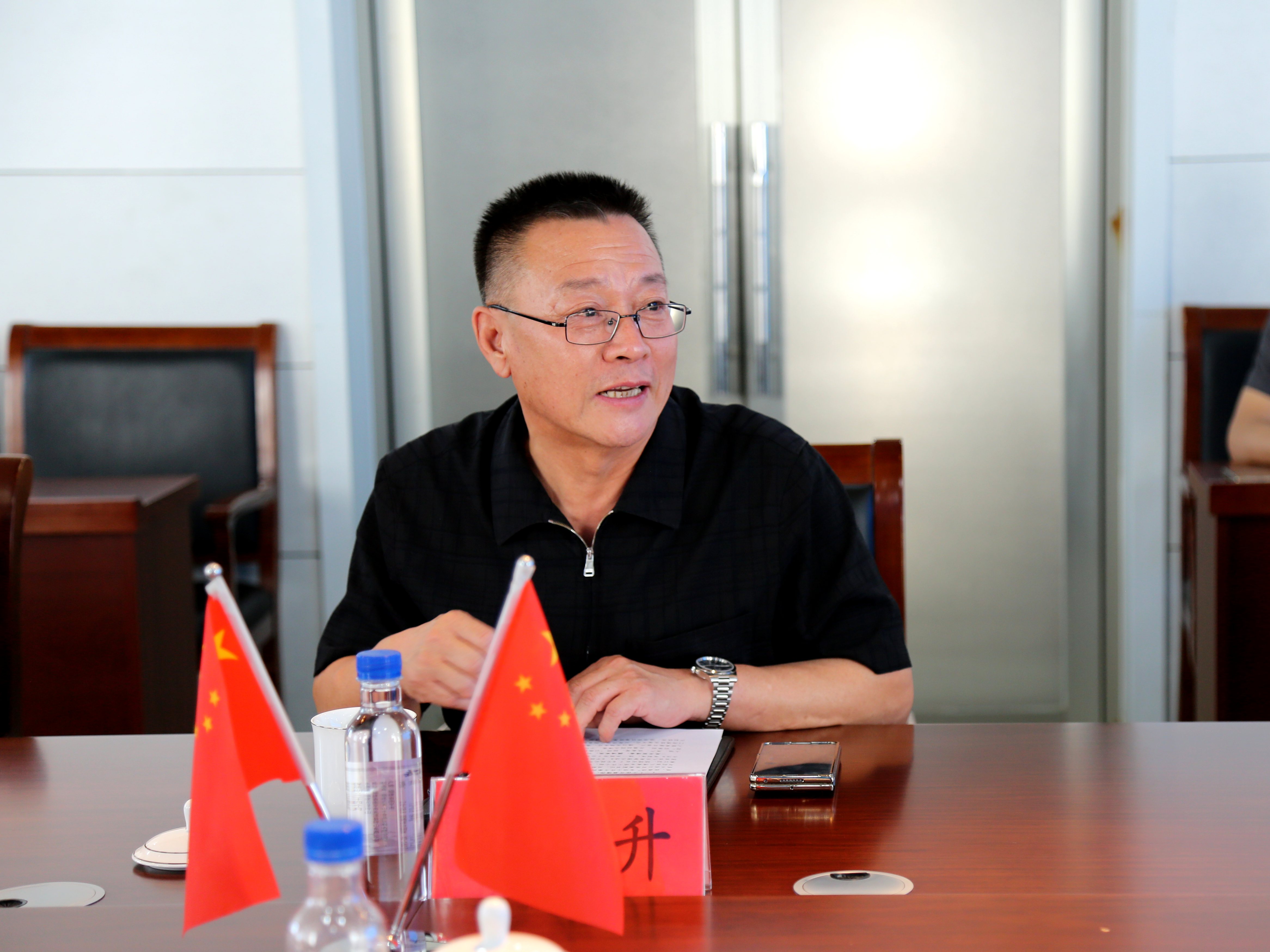 市国资委党委书记、主任周占利一行到赤峰平煤投资有限责任公司调研指导工作(图4)