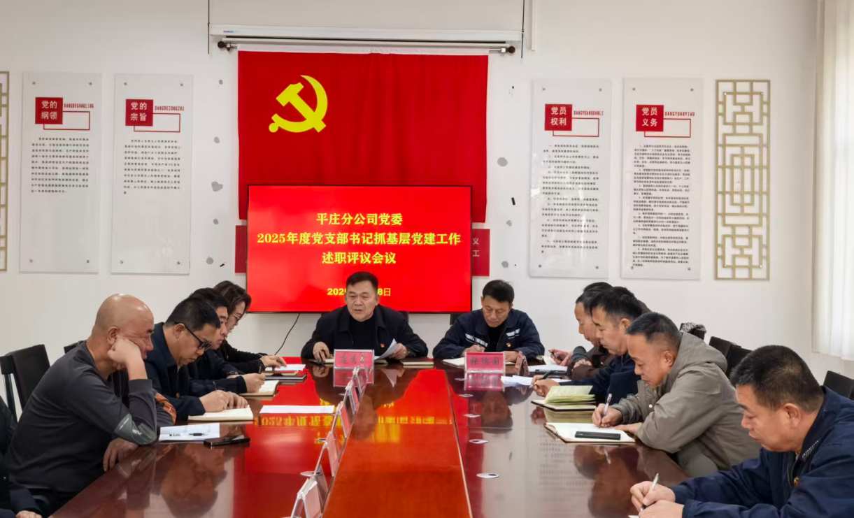 平庄分公司党委召开2025年度党组织书记抓基层党建述职评议工作会议(图1)