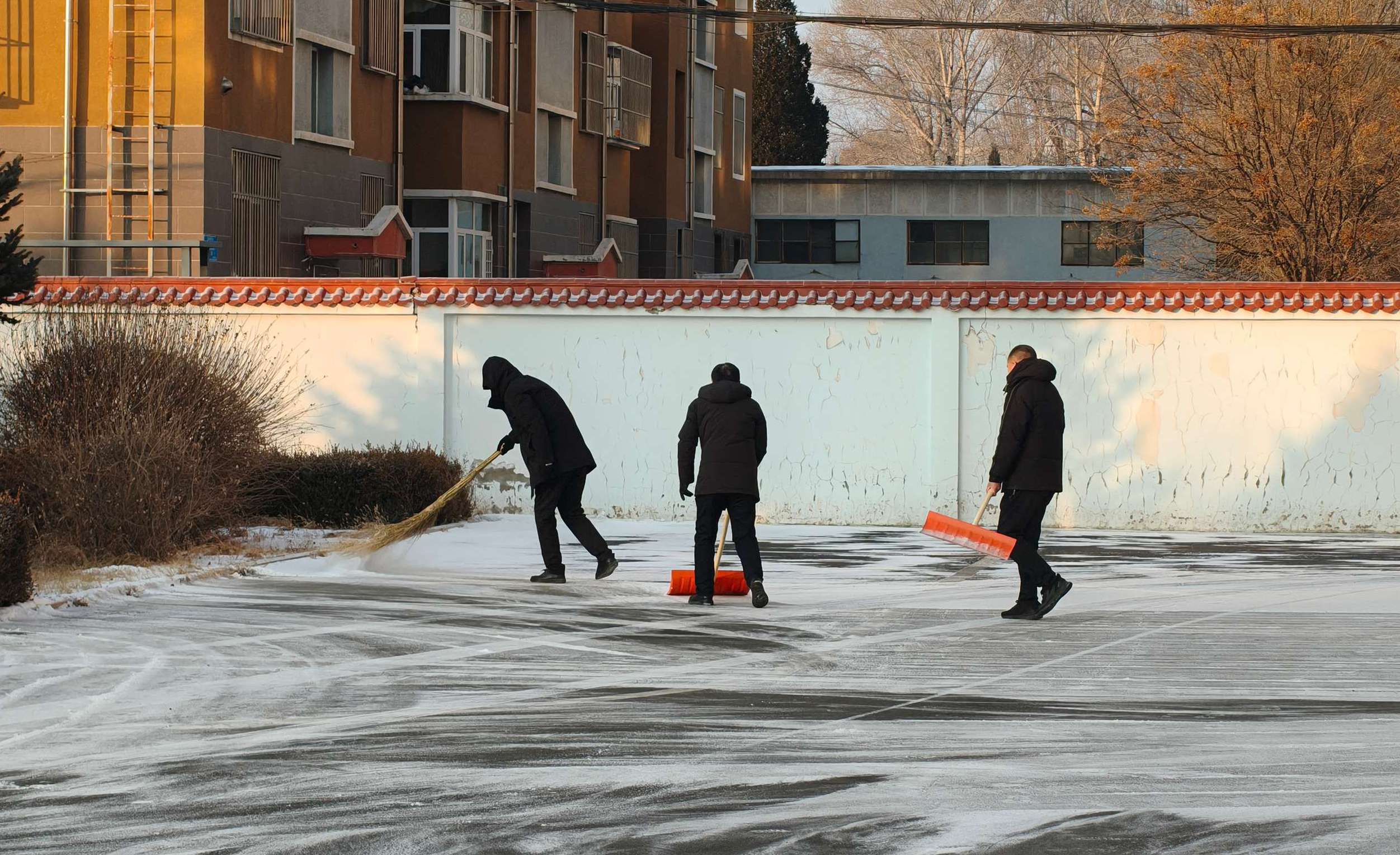 闻雪而动保畅通 同心除雪显担当(图2)