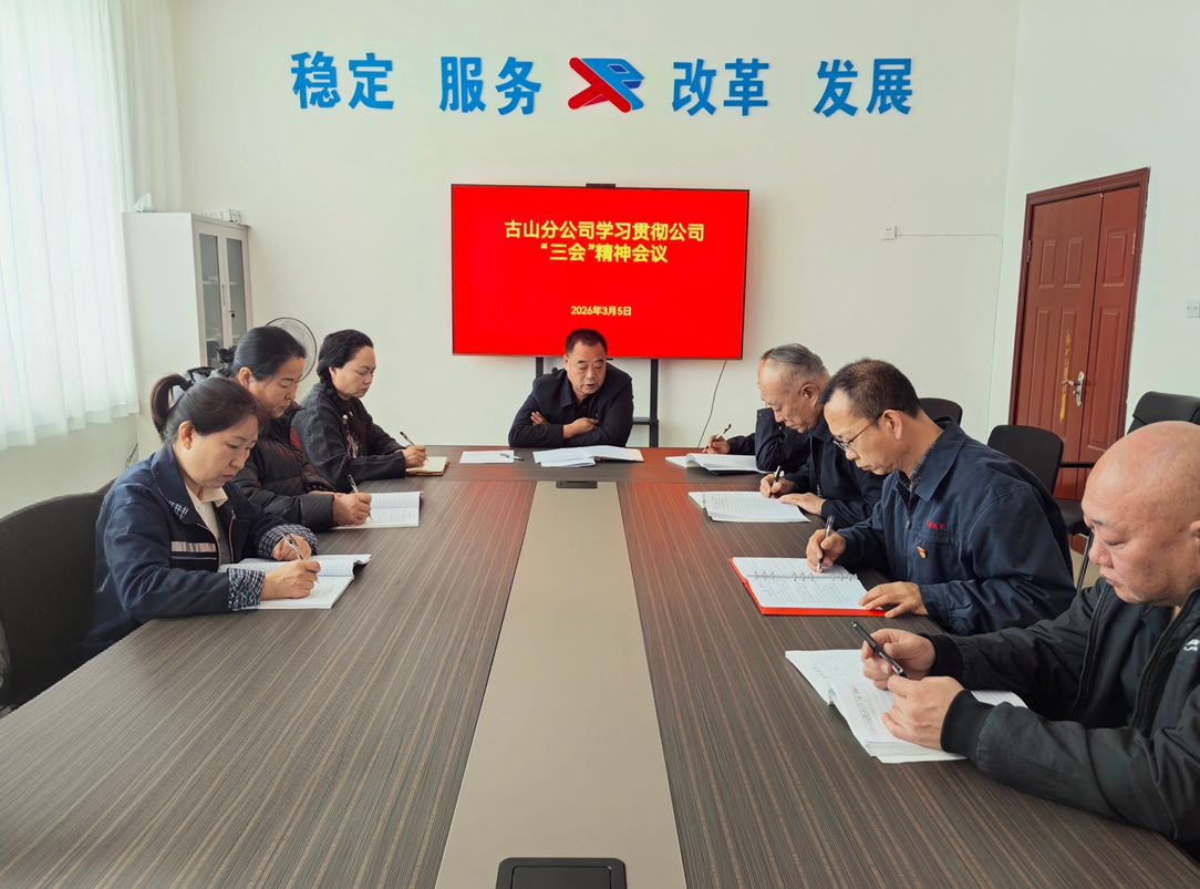 古山分公司召开安全生产工作会暨传达学习公司“三会”精神会议(图2)