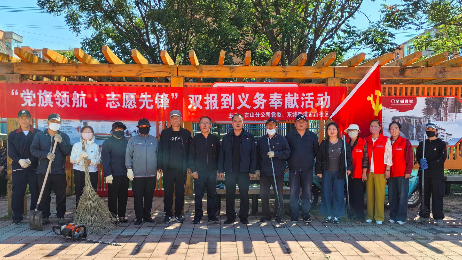 党旗领航践初心 志愿先锋迎华诞(图1)